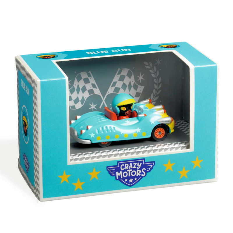 Crazy motors voiture BLUE GUN DJECO
