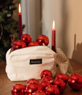 Trousse en velours blanc HESIODE