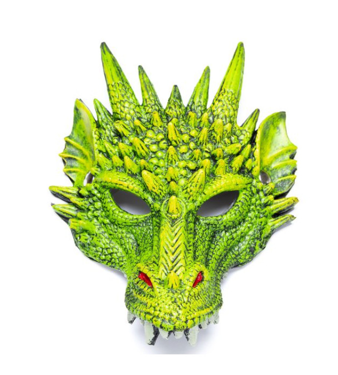 Masque dragon vert GREAT PRETENDERS