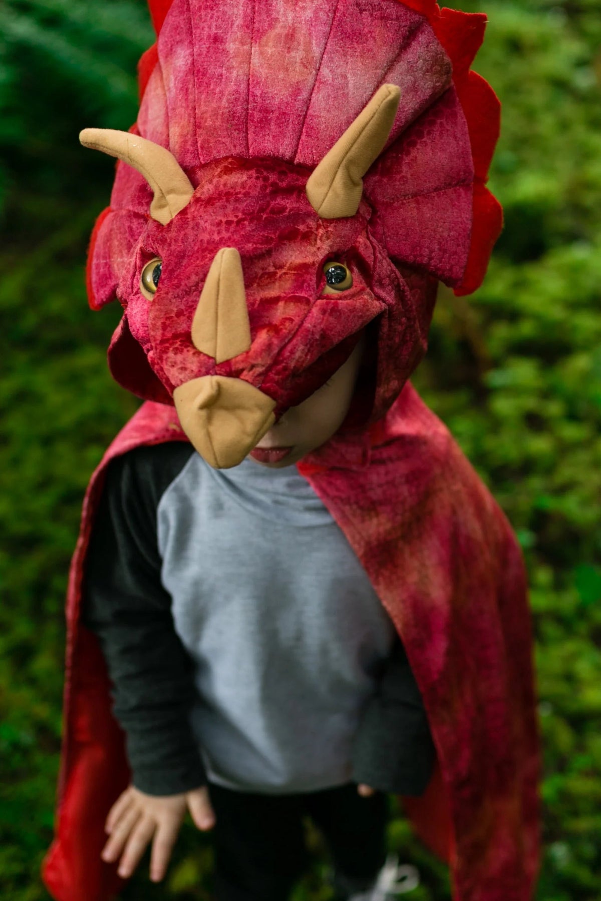 Cape de triceratops à capuche GREAT PRETENDERS