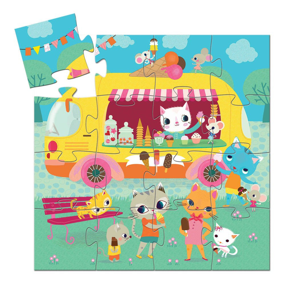 Puzzle silhouette Le glacier DJECO