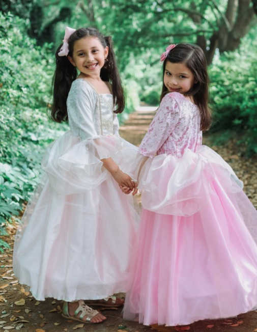Déguisement robe de princesse Rose pâle et or GREAT PRETENDERS