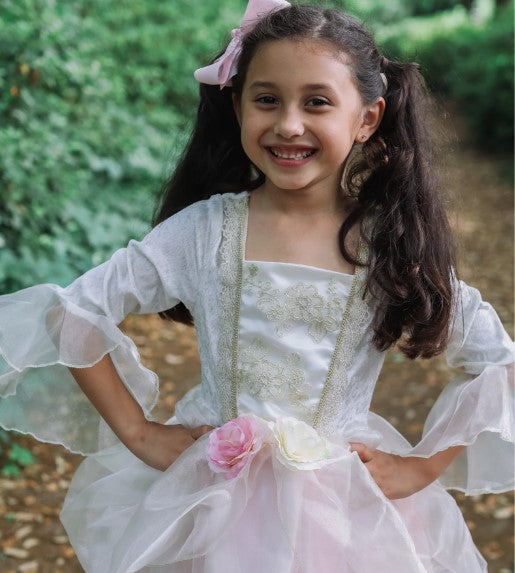 Déguisement robe de princesse Rose pâle et or GREAT PRETENDERS