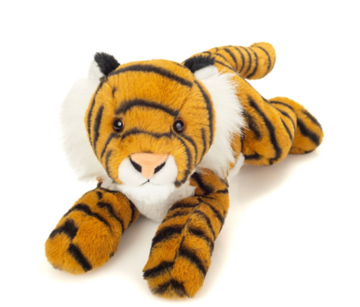 Peluche tigre allongé 33cm HERMANN TEDDY