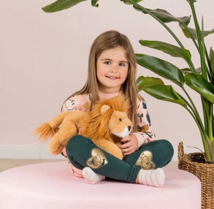 Peluche Lion allongé 33cm HERMANN TEDDY