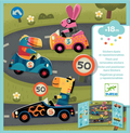 Créer avec des stickers Les voitures DJECO