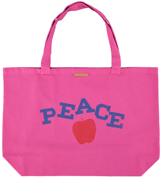 totebag PEACE rose fushia PIUPIUCHICK