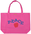 totebag PEACE rose fushia PIUPIUCHICK