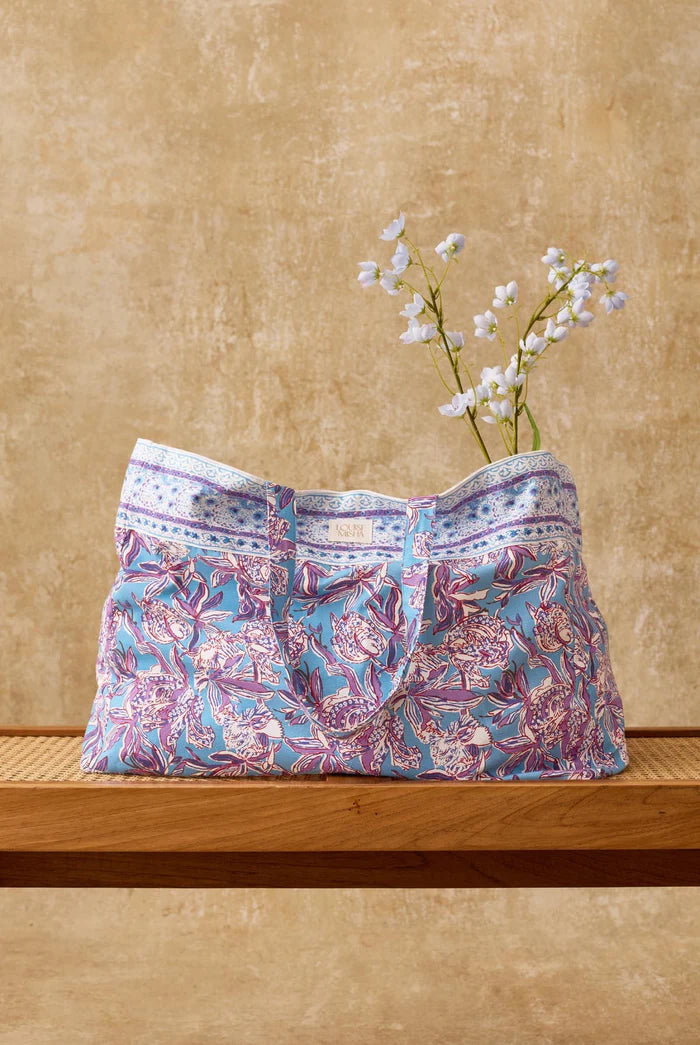 Tote bag BEVERLY blue lush paradise LOUISE MISHA