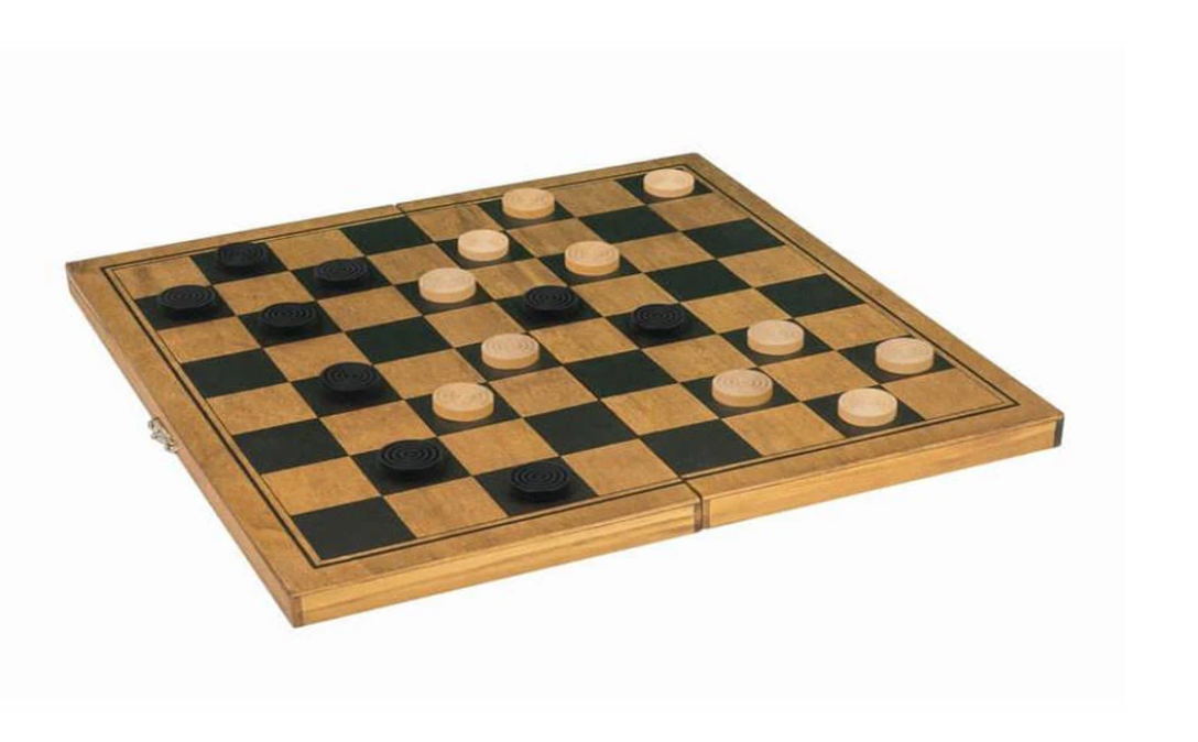 Jeu des dames en bois vintage WILSON JEUX