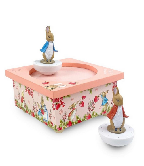 Boîte à musique Peter Rabbit fraises TROUSSELIER