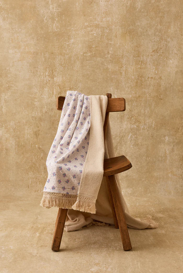Serviette de bain LANA cream flower dunes LOUISE MISHA