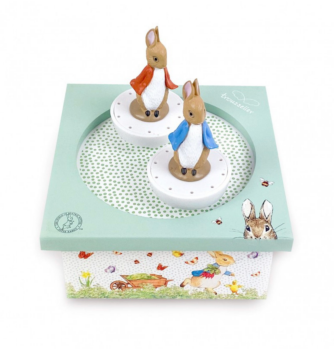 Boîte à musique Peter Rabbit jardin TROUSSELIER