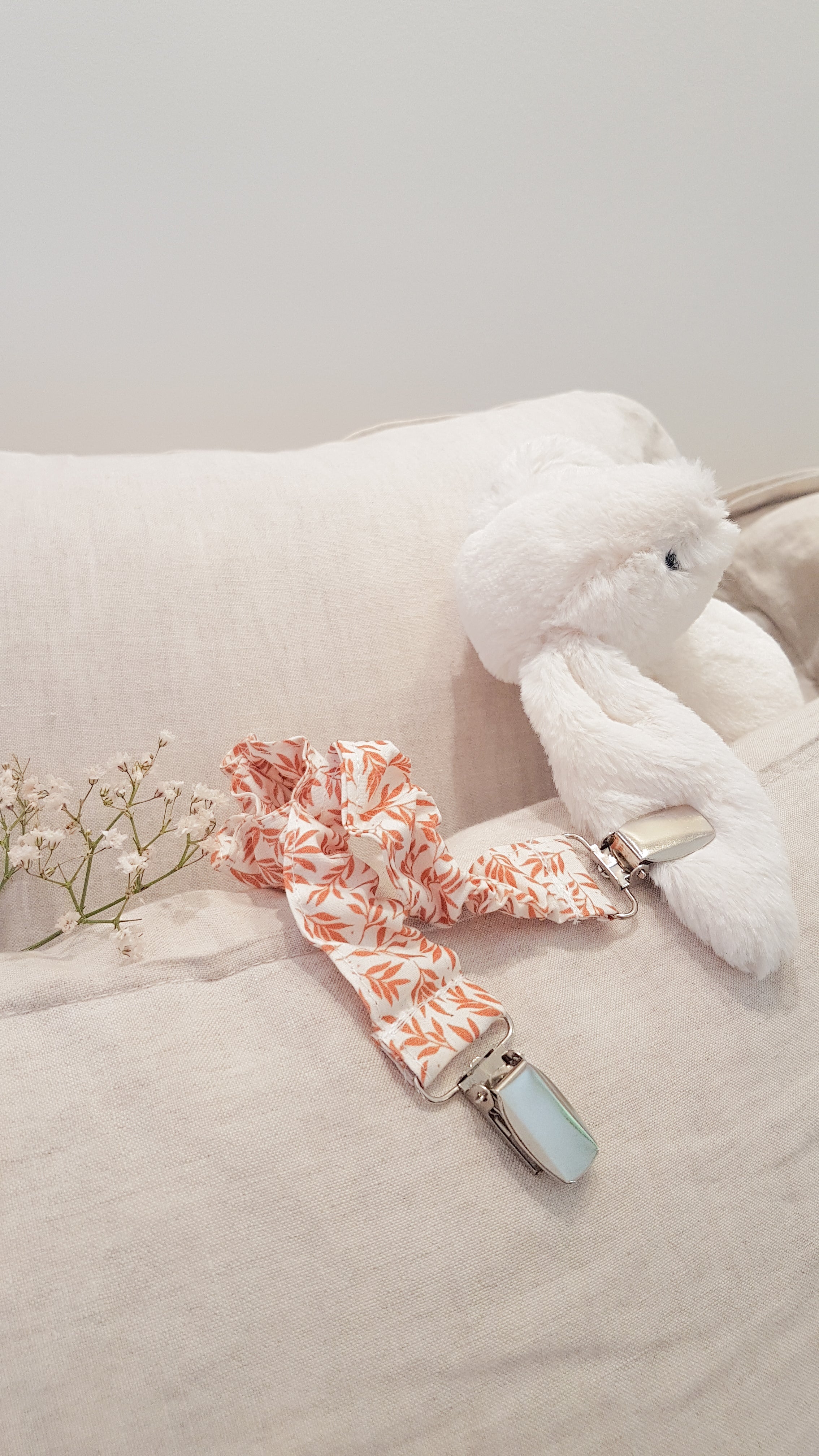 Attache-doudou Willow bleu POISPLUME