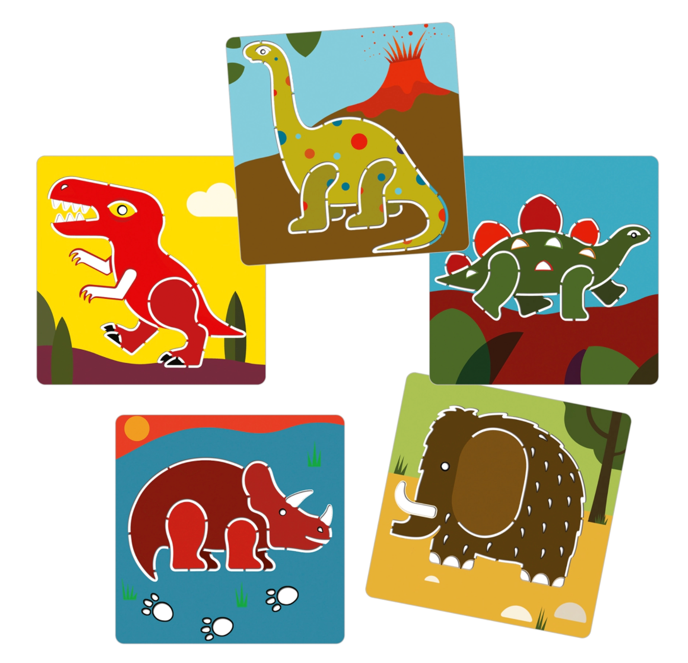 Pochoirs Dinosaures DJECO