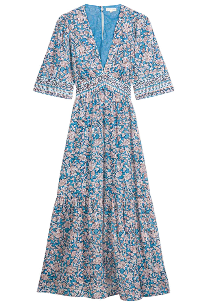Robe ADULTE AURELIANE blue mountains avens LOUISE MISHA