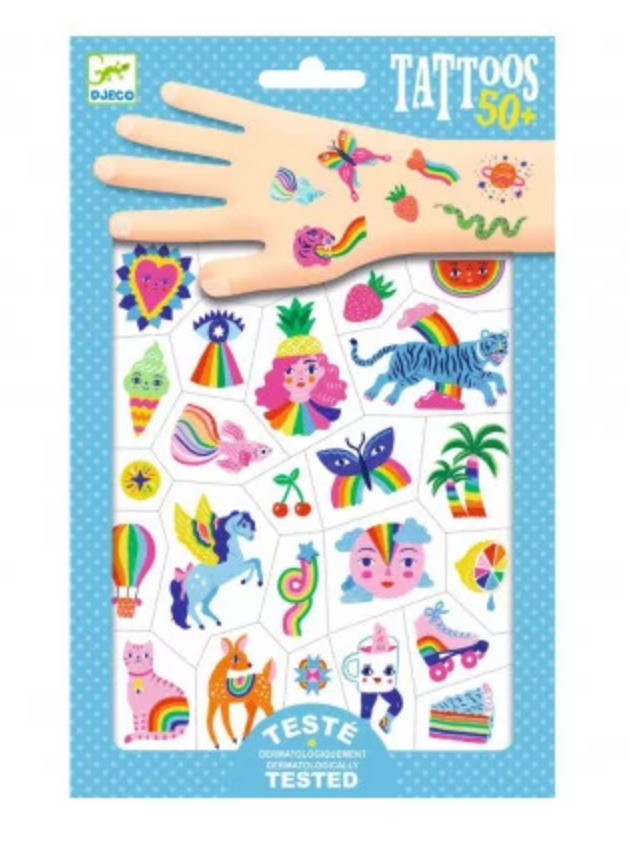 Tatouages Rainbow DJECO