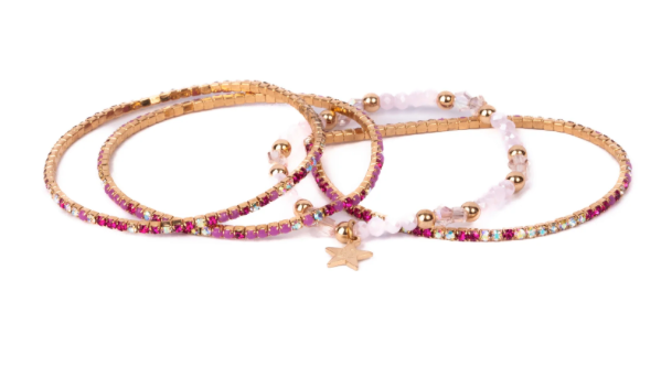 Set de 4 bracelets Glam Girl GREAT PRETENDERS