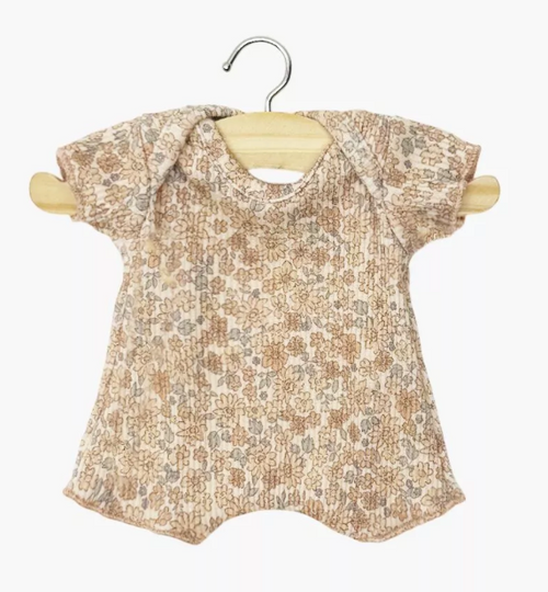 Body short Babies petites fleurs cacao MINIKANE