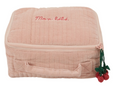 Trousse naissance en velours rose EMILE & IDA