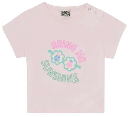 T-shirt TUBA SUNSHIN rose douceur BONTON