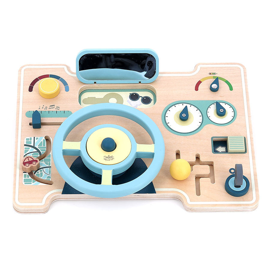 Jeu d’éveil tableau de bord multi-activités VILAC