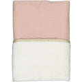 Housse de matelas à langer plumetis rose poudré POISPLUME