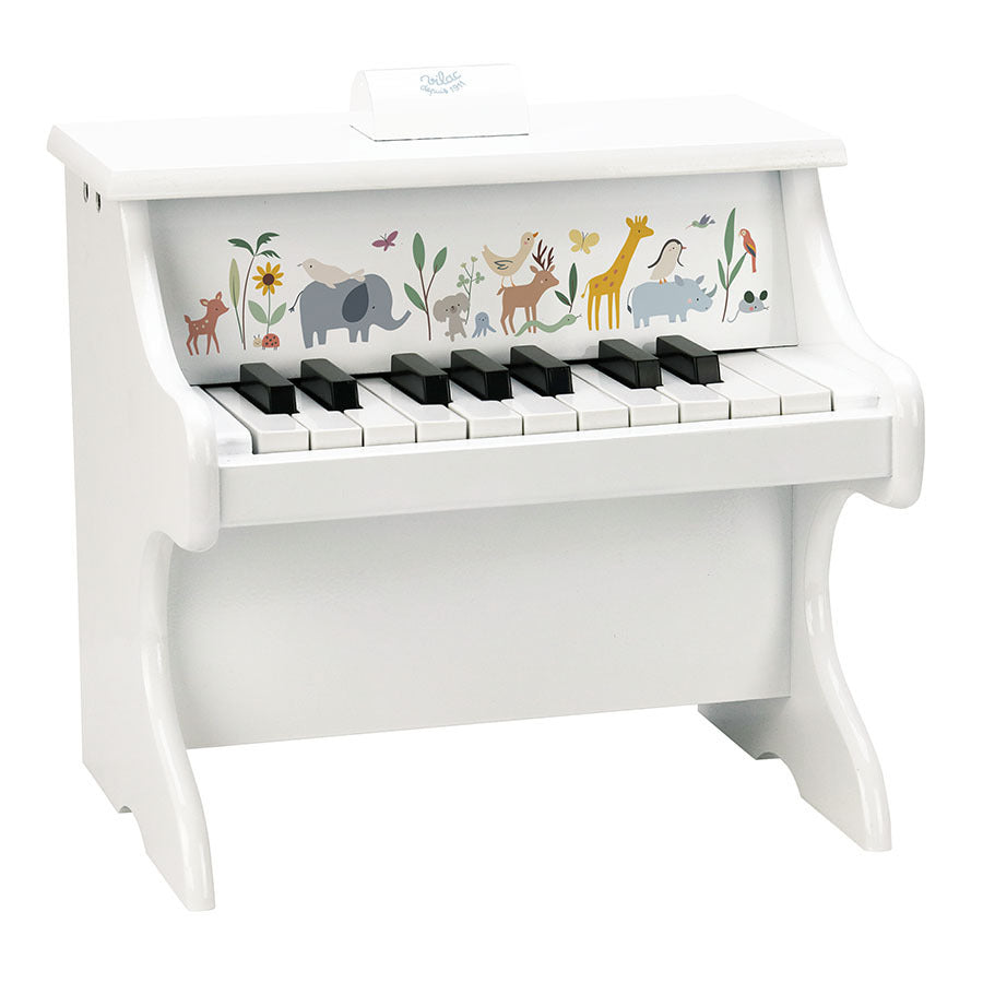 Piano blanc en bois Les animaux du monde Sarah Betz VILAC