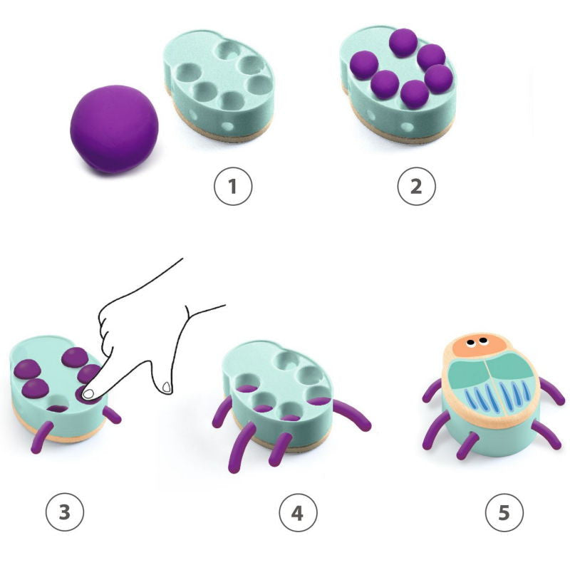 Pâte à modeler Mapatabestioles DJECO