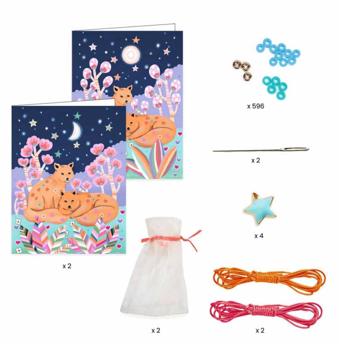 Kit bracelets à crée Étoiles Heishi DJECO