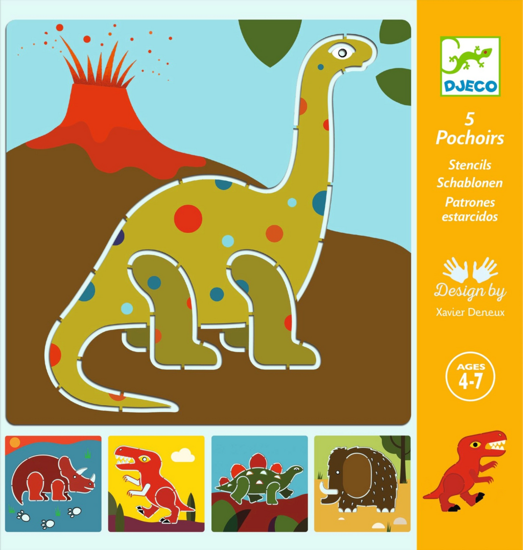 Pochoirs Dinosaures DJECO