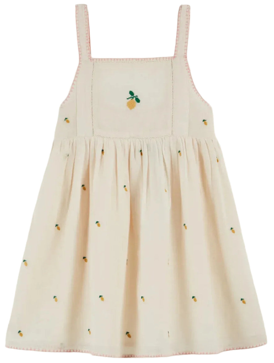 Robe brodée citron EMILE ET IDA
