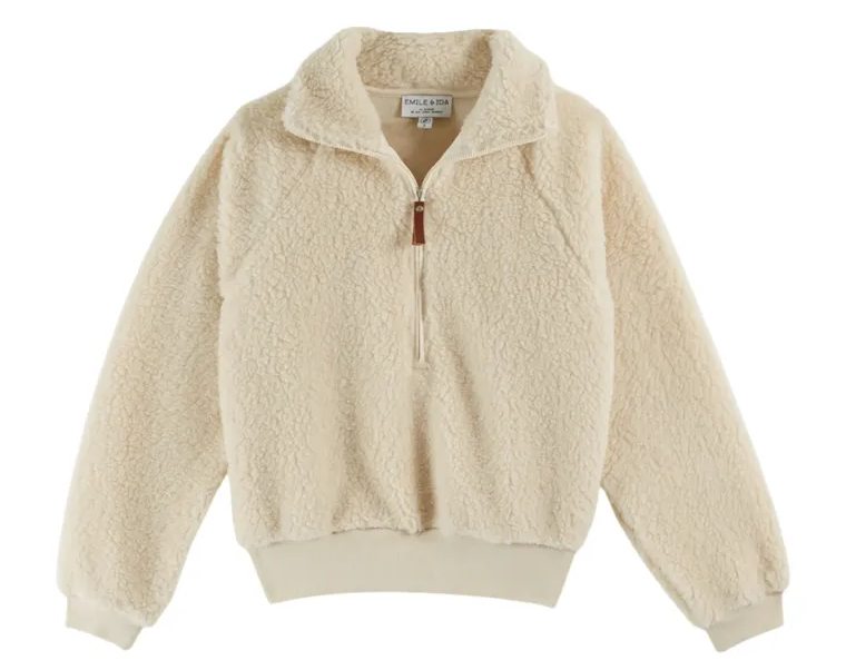 Sweat ADULTE Sherpa crème EMILE & IDA