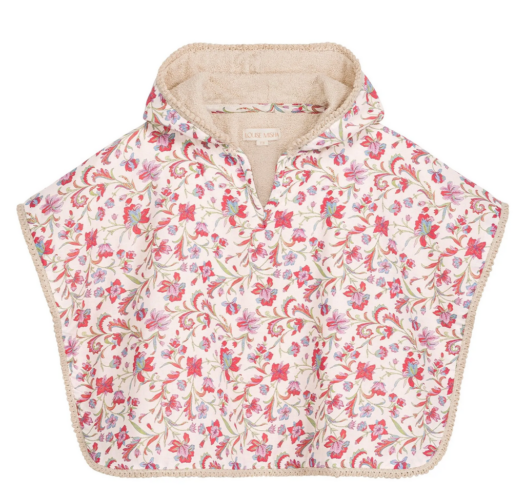 Poncho de bain MAEL cream floral haven LOUISE MISHA