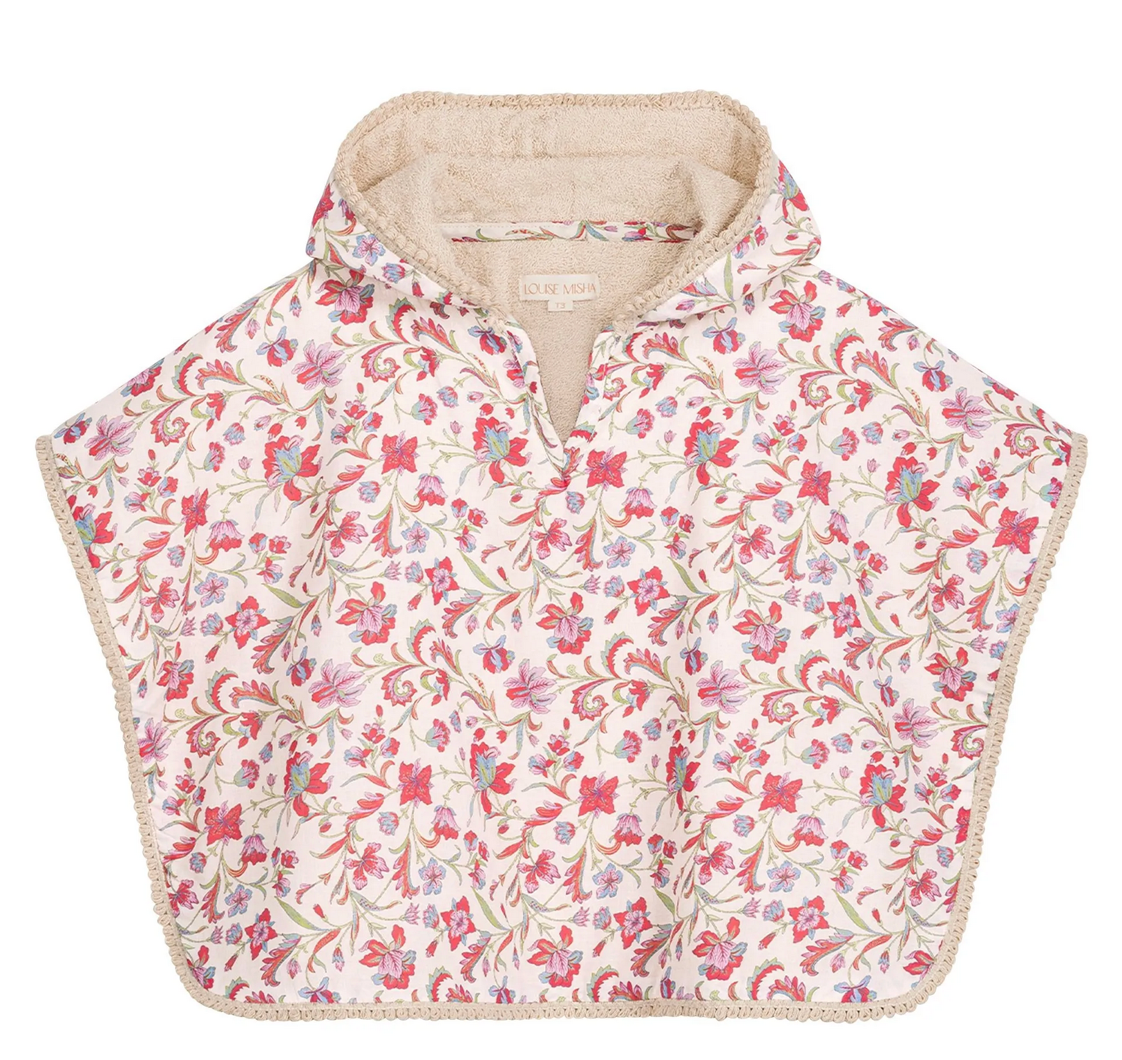 Poncho de bain MAEL cream floral haven LOUISE MISHA