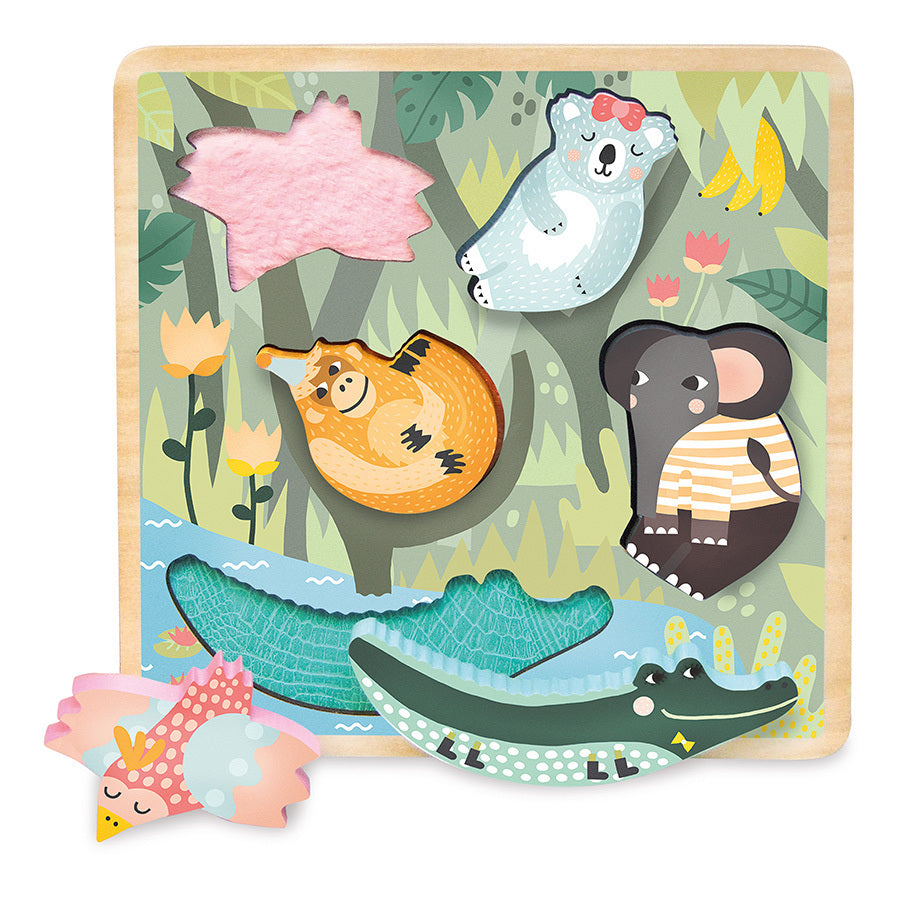 Puzzle encastrable Jungle Michelle Carlslund VILAC