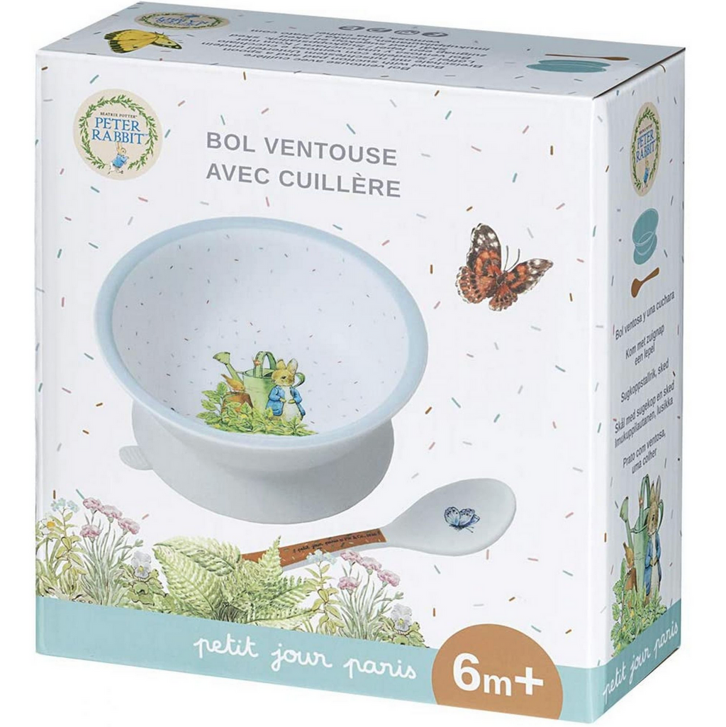 Bol ventouse et sa cuillère Peter Rabbit PETIT JOUR
