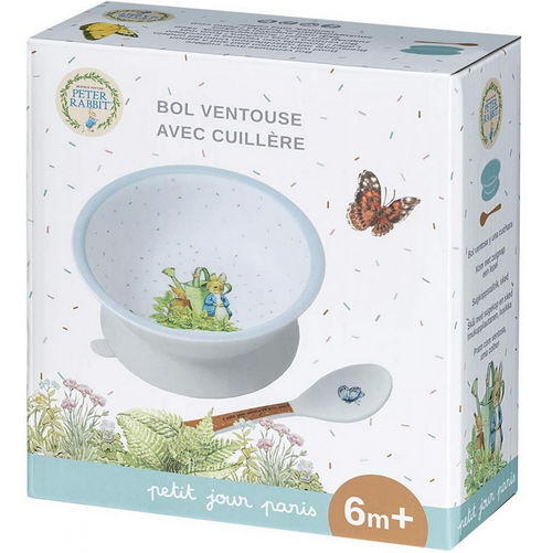 Bol ventouse et sa cuillère Peter Rabbit PETIT JOUR