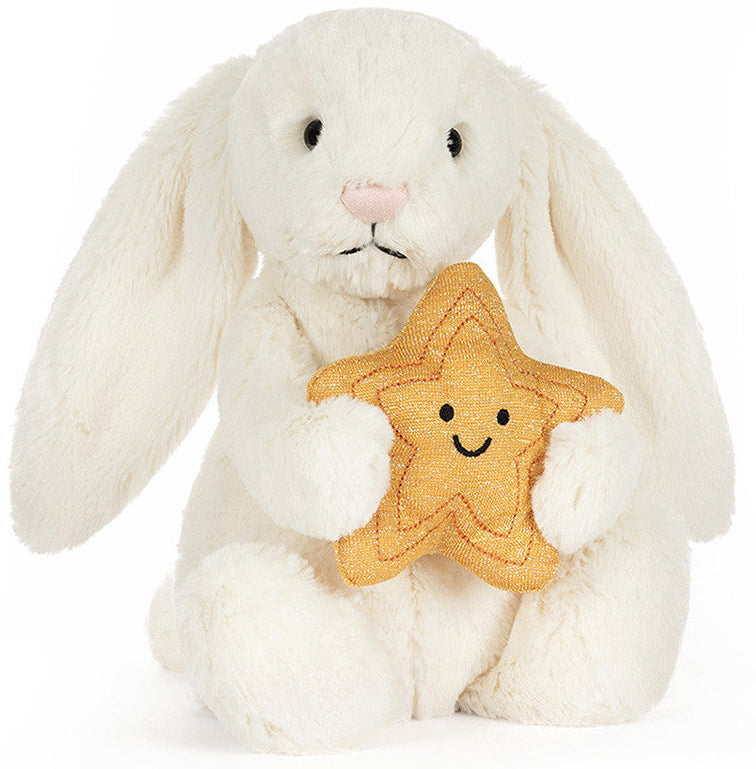 Lapin Crème avec étoile JELLYCAT