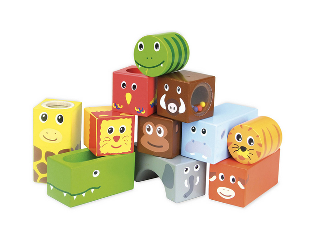 Cubes sonores Animaux de la savane VILAC