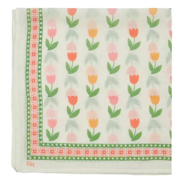 Foulard 50 x50 cm TULIPE EMILE & IDA