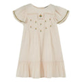 Robe brodée fleurs crème EMILE ET IDA