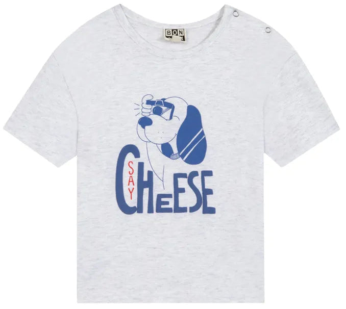 T-shirt LIVO SAYCHEES gris chiné BONTON