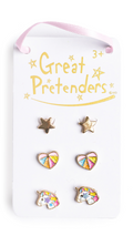 3 paires boucles d'oreilles Cheerful GREAT PRETENDERS