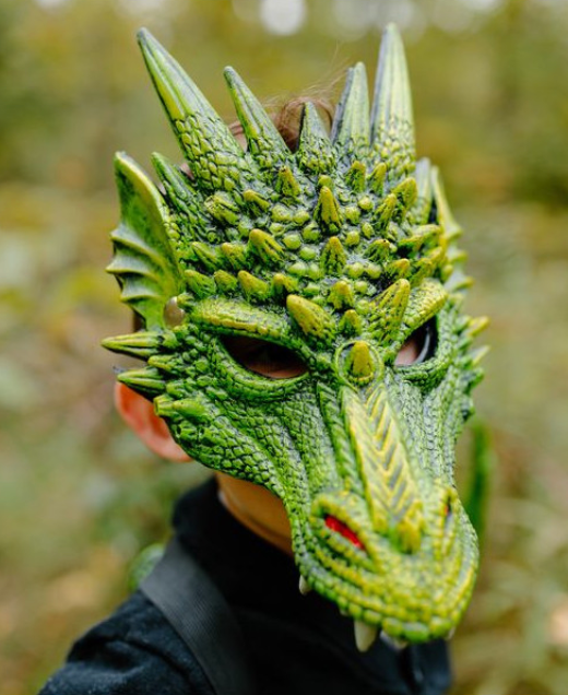 Masque dragon vert GREAT PRETENDERS