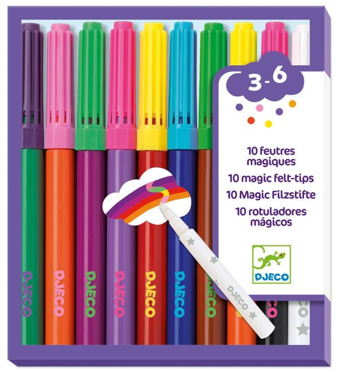 10 Feutres magique DJECO