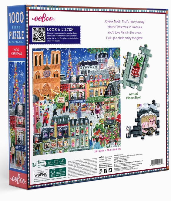 Puzzle Noël à Paris 1000 pcs WILSON JEUX