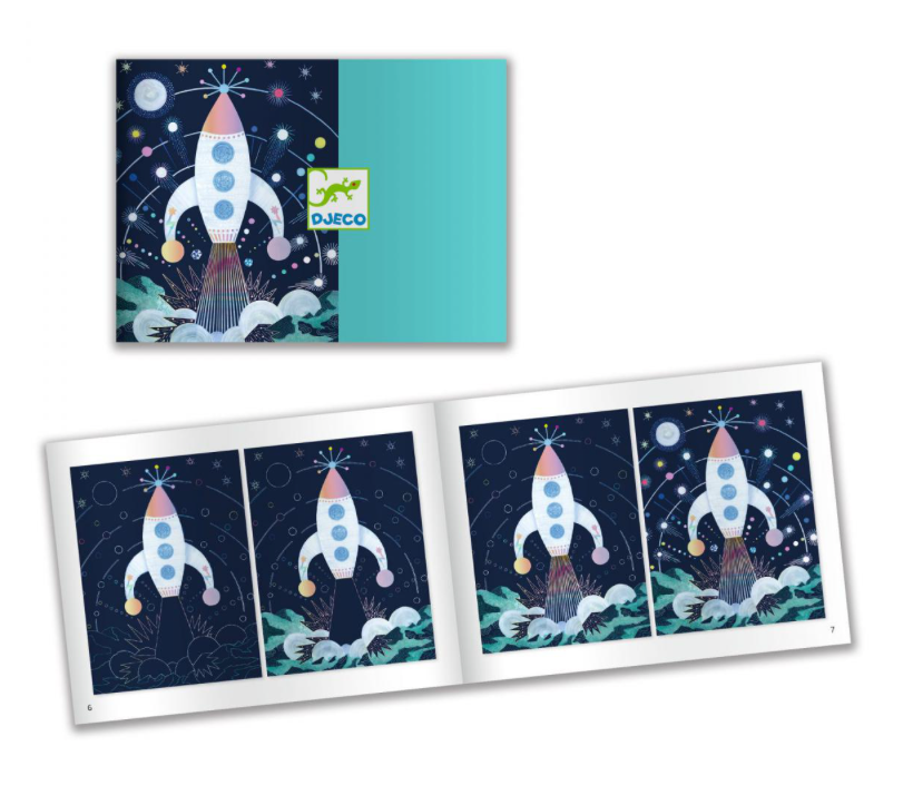 Cartes à gratter Mission cosmique DJECO