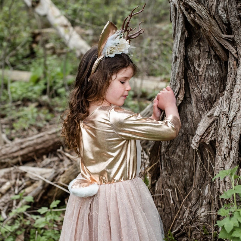 Déguisement Biche robe et serre-tête GREAT PRETENDERS