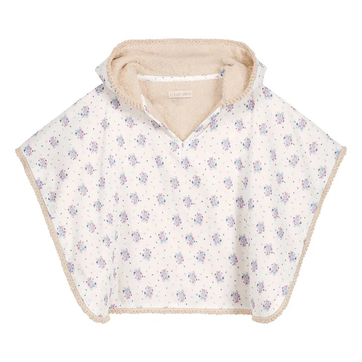 Poncho de bain MAEL cream flower dunes LOUISE MISHA